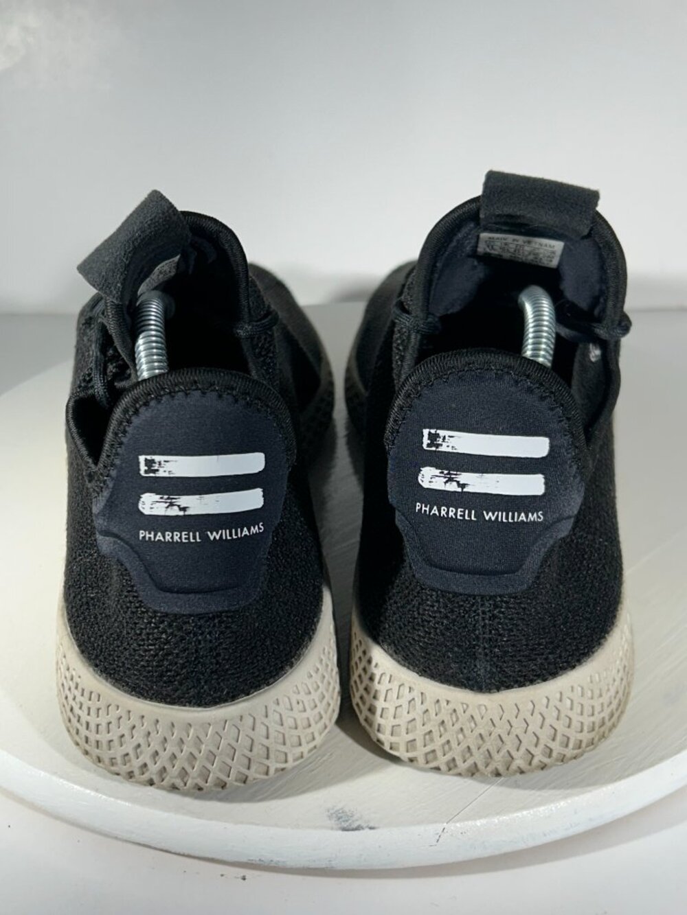 Adidas Pharrell Williams Shoes Mens Size 11 HU Core Black Tennis Sneakers Gym - Picture 6 of 12
